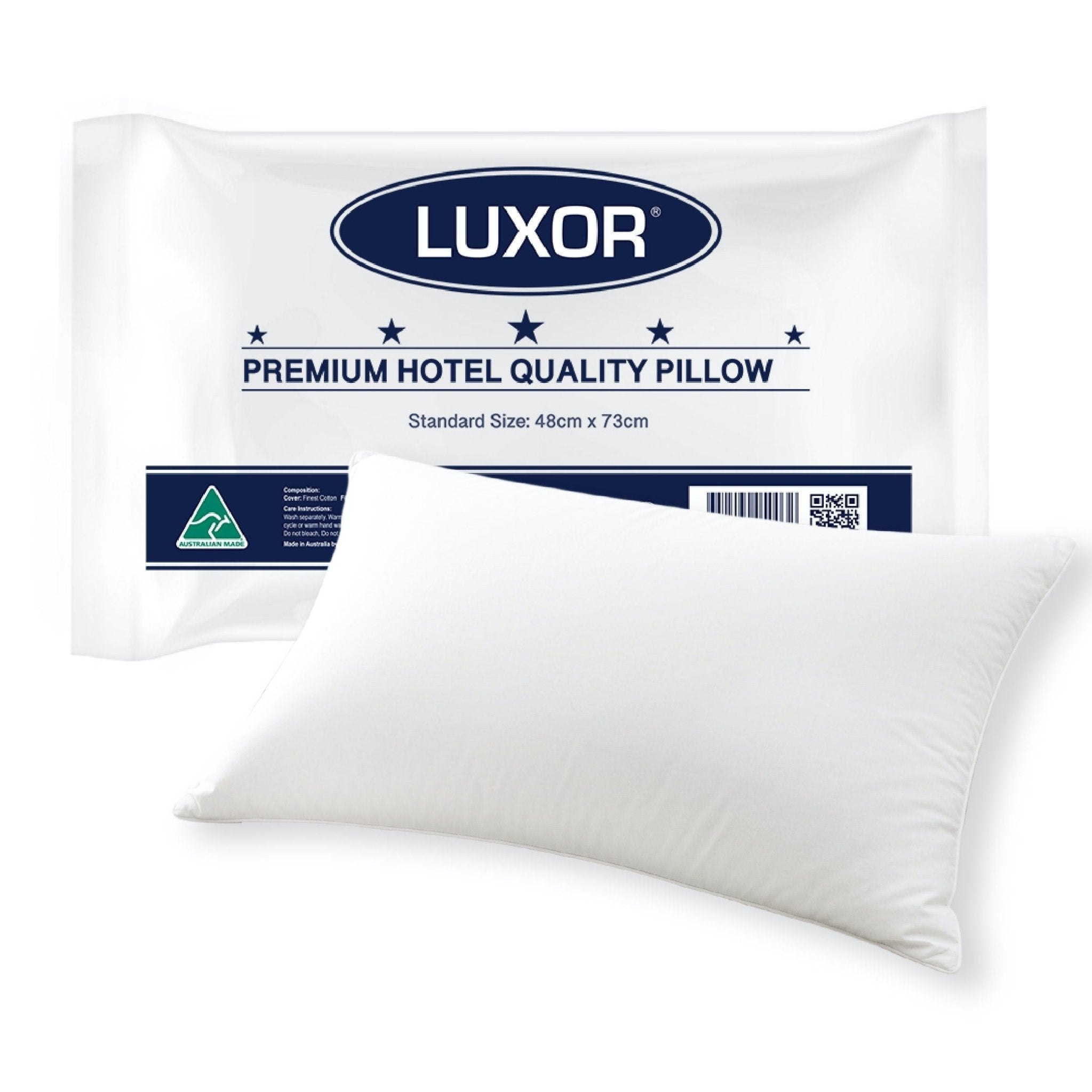 Hotel Quality Australian Made Standard Size Pillow Single Pack - White - Home & Garden > Bedding > Pillows - Rivercity House & Home Co. (ABN 18 642 972 209) - Affordable Modern Furniture Australia