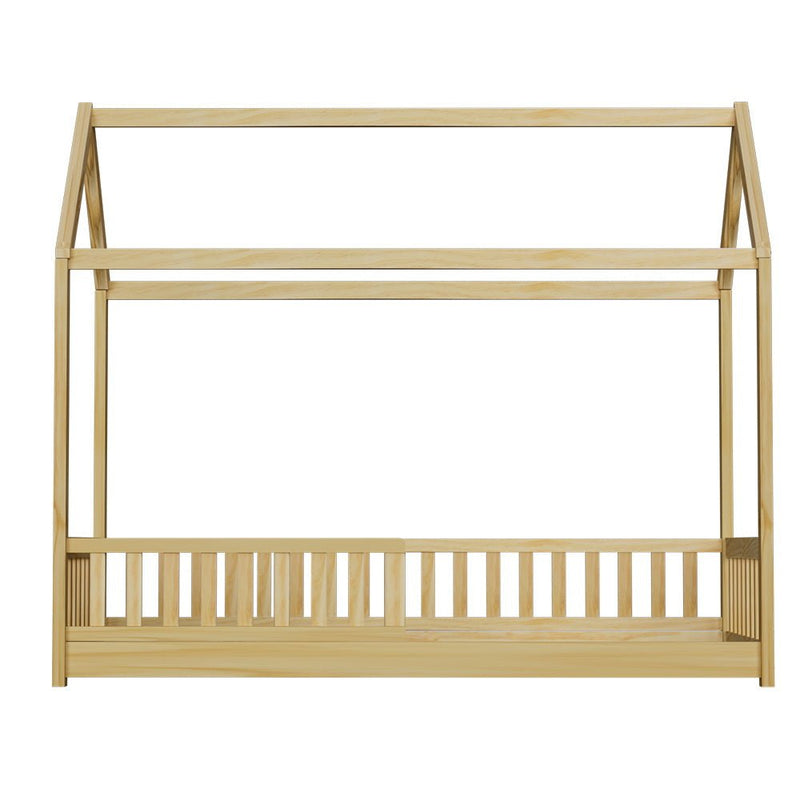 House Style Kids Single Bed Frame - Oak - Furniture > Bedroom - Rivercity House & Home Co. (ABN 18 642 972 209) - Affordable Modern Furniture Australia