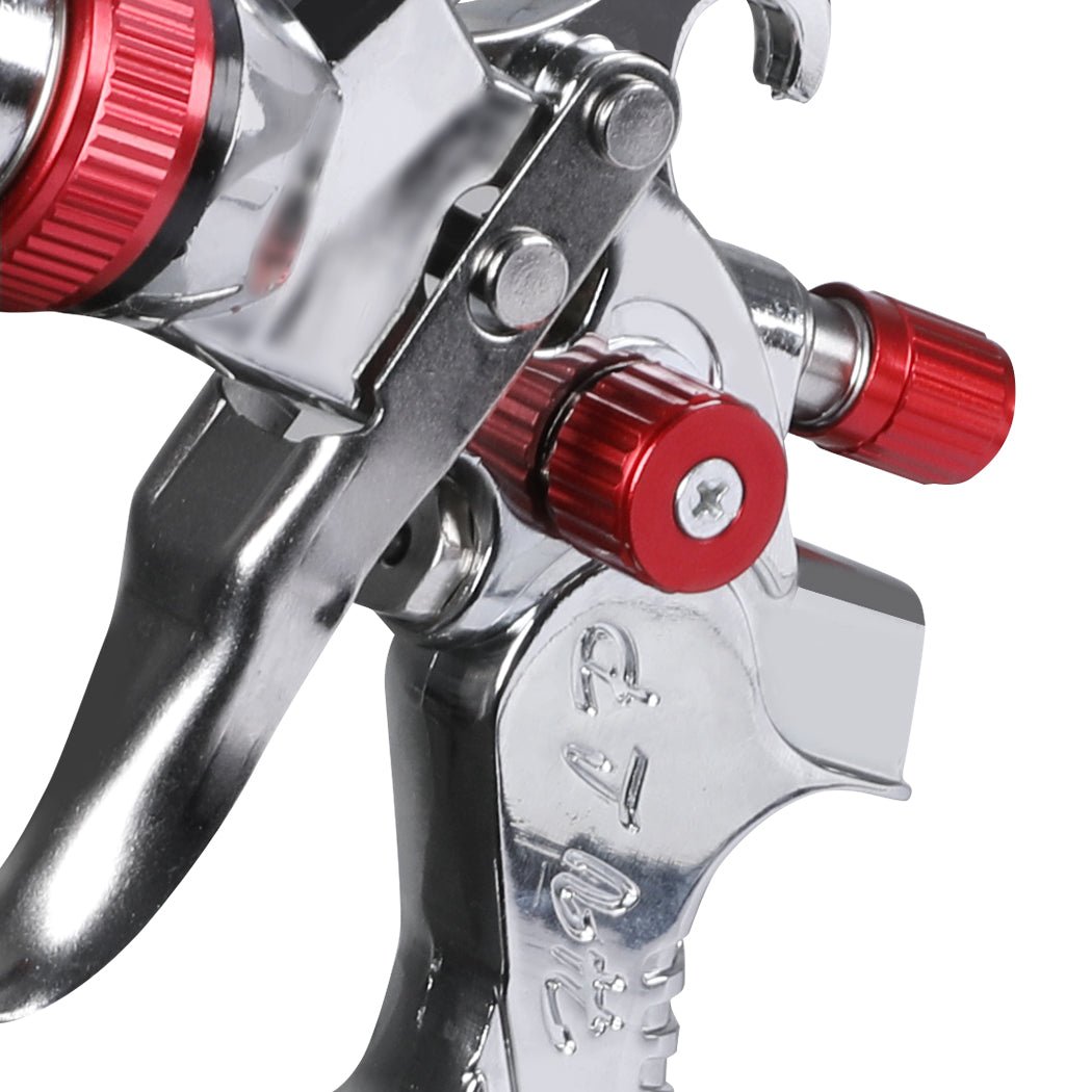 HVLP Spray Gun Paint Gun Kit with 3 Nozzles and 2 Cups - Red - Rivercity House & Home Co. (ABN 18 642 972 209) - Affordable Modern Furniture Australia