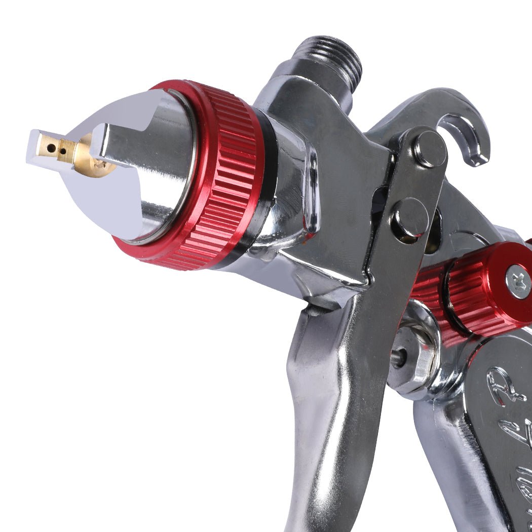 HVLP Spray Gun Paint Gun Kit with 3 Nozzles and 2 Cups - Red - Rivercity House & Home Co. (ABN 18 642 972 209) - Affordable Modern Furniture Australia