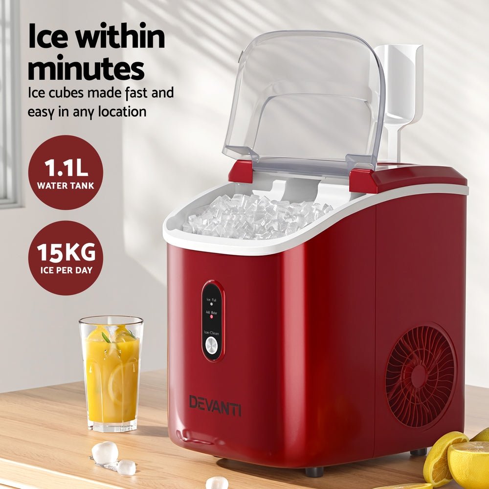 Ice Maker Machine 15kg Nugget Chewable Ice Cube - Appliances > Kitchen Appliances > Ice Makers - Rivercity House & Home Co. (ABN 18 642 972 209) - Affordable Modern Furniture Australia