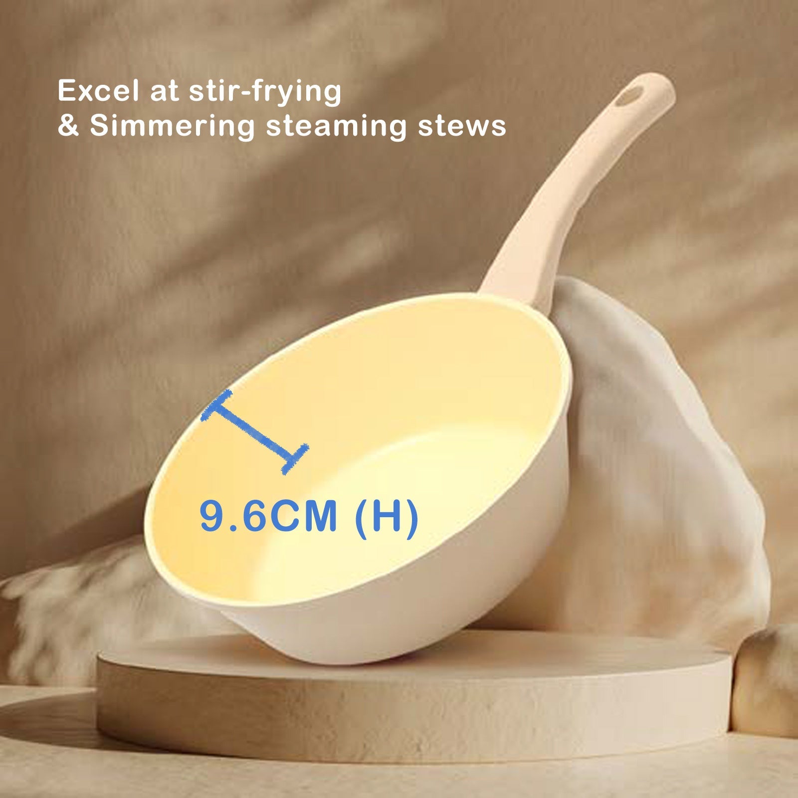 IH Wok Pan 28cm Ceramic Non - Stick Stir Frypan Induction - Home & Garden > Kitchenware > Skillets & Frying Pans - Rivercity House & Home Co. (ABN 18 642 972 209) - Affordable Modern Furniture Australia