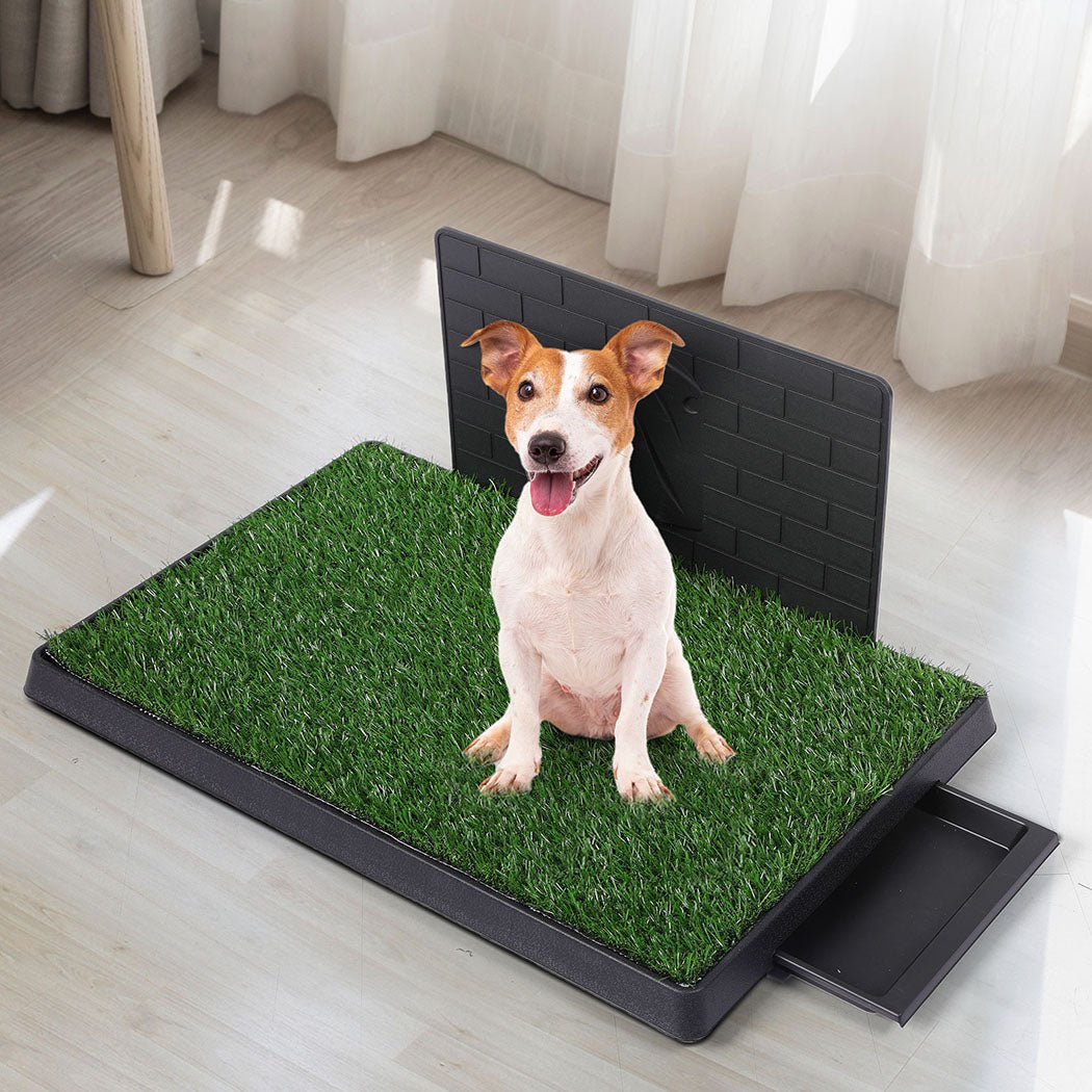 Indoor Dog Potty Training Grass Patch Large - Green and Black - Rivercity House & Home Co. (ABN 18 642 972 209) - Affordable Modern Furniture Australia