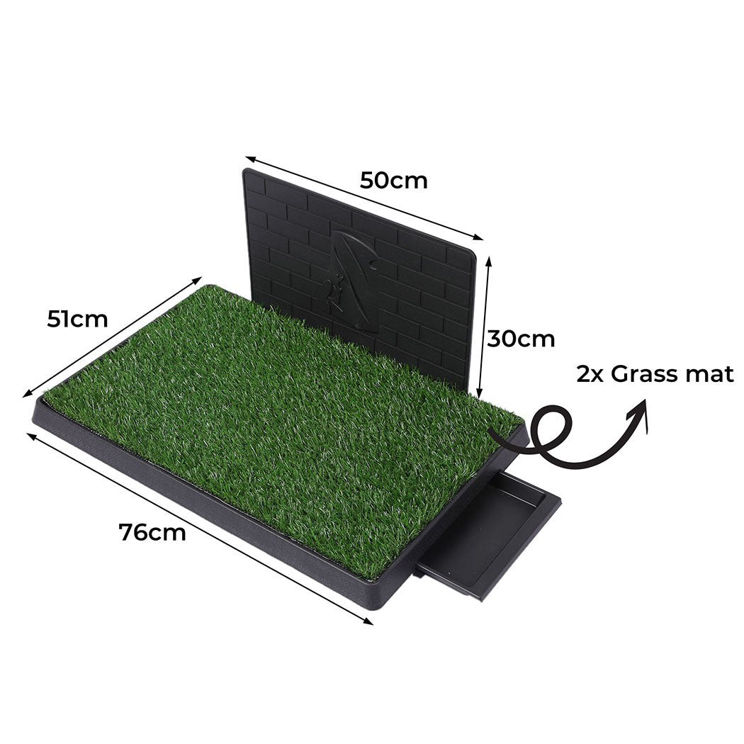 Indoor Dog Potty Training Grass Patch Large - Green and Black - Rivercity House & Home Co. (ABN 18 642 972 209) - Affordable Modern Furniture Australia