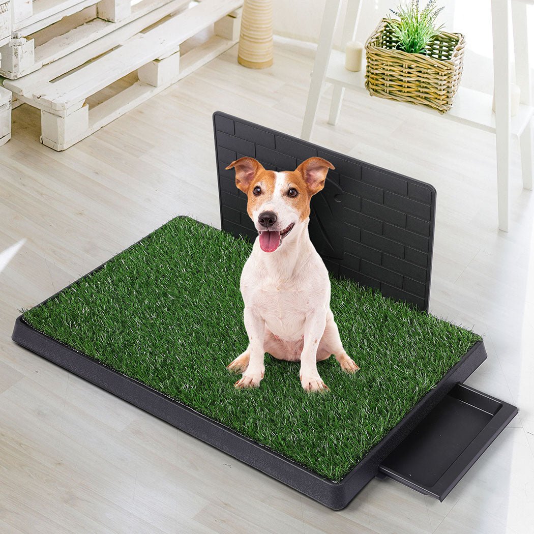 Indoor Dog Potty Training Grass Patch Large - Green and Black - Rivercity House & Home Co. (ABN 18 642 972 209) - Affordable Modern Furniture Australia