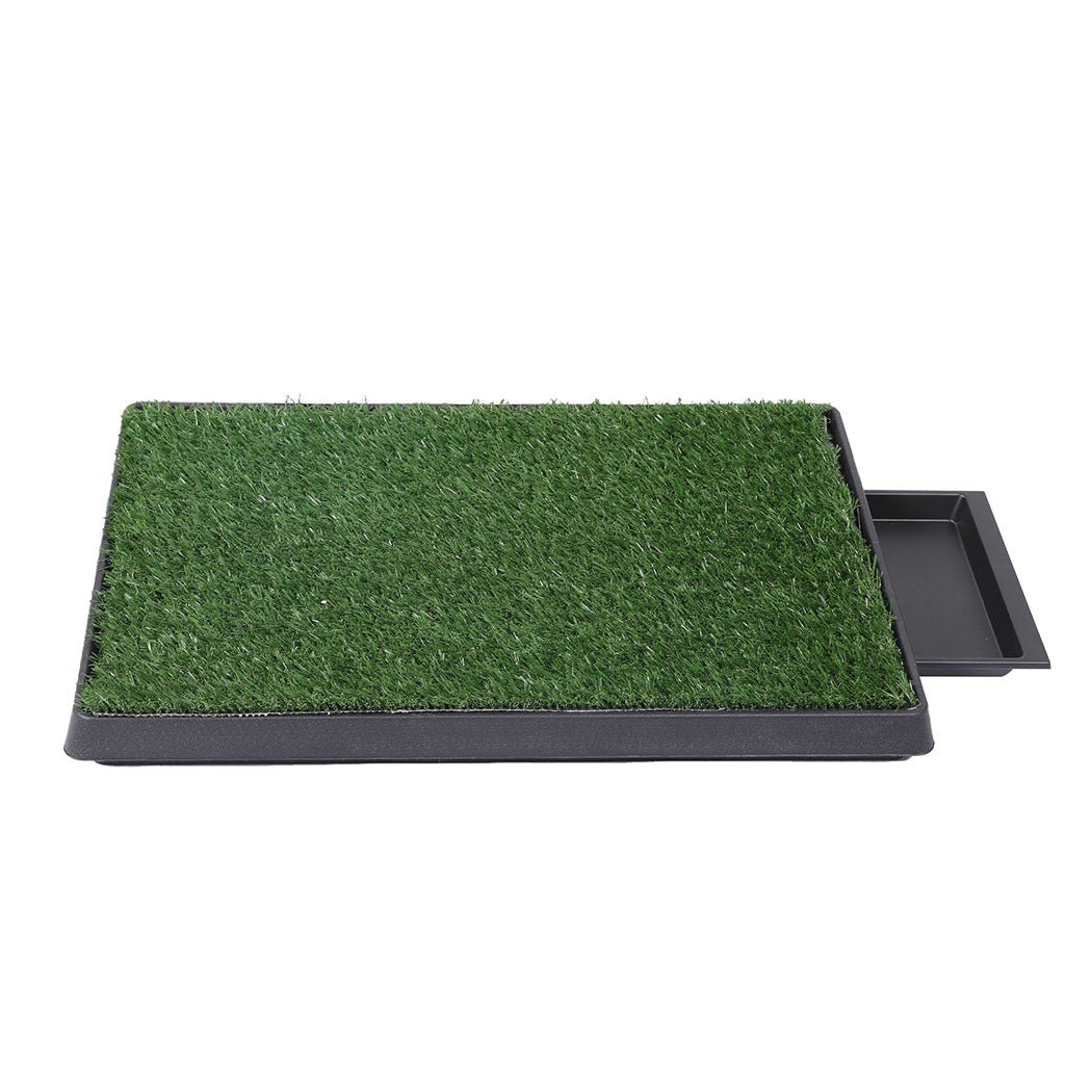 Indoor Dog Potty Training Grass Patch with Tray - Green and Black - Rivercity House & Home Co. (ABN 18 642 972 209) - Affordable Modern Furniture Australia
