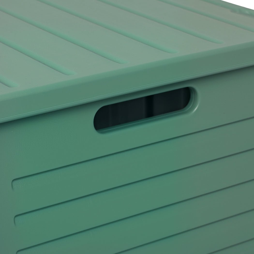 Indoor Outdoor Plastic Dog Kennel and Puppy House - Green White - Rivercity House & Home Co. (ABN 18 642 972 209) - Affordable Modern Furniture Australia