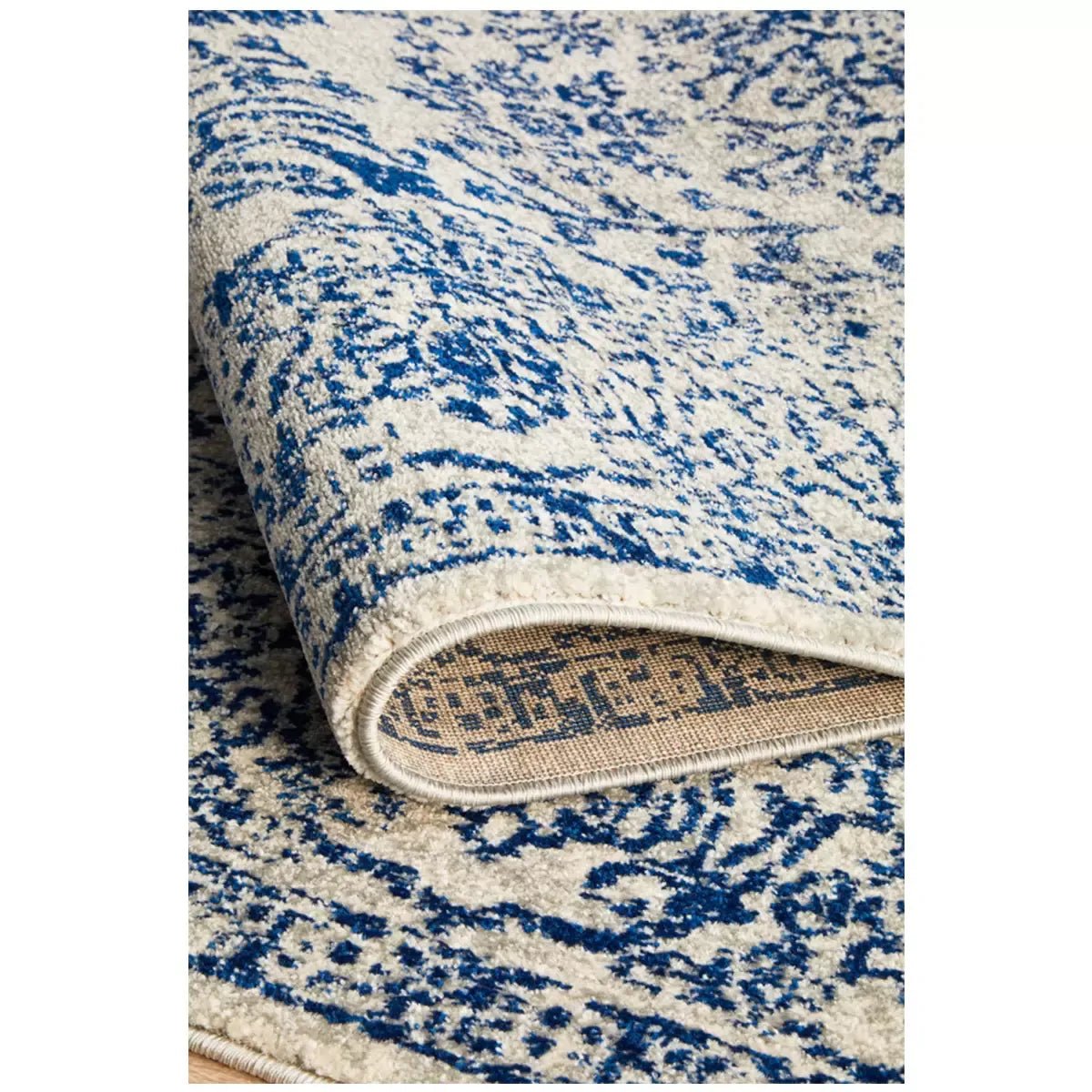 Indoor Rug 230 x 160cm Soft Non-Shedding Polypropylene - Blue - Home & Garden > Rugs > Floor Rugs - Rivercity House & Home Co. (ABN 18 642 972 209) - Affordable Modern Furniture Australia
