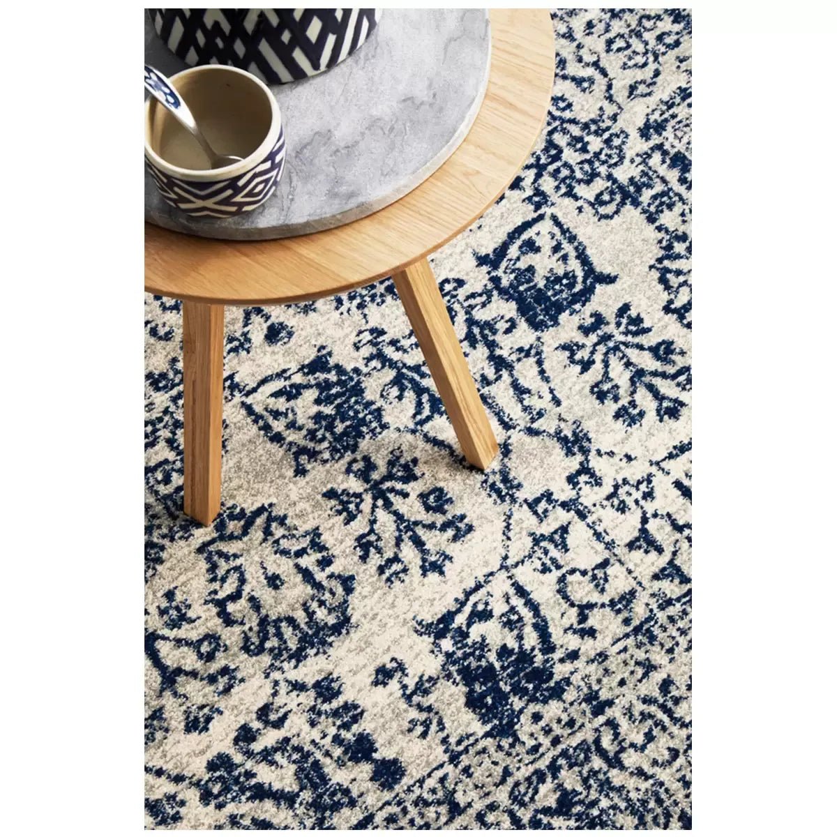 Indoor Rug 230 x 160cm Soft Non-Shedding Polypropylene - Blue - Home & Garden > Rugs > Floor Rugs - Rivercity House & Home Co. (ABN 18 642 972 209) - Affordable Modern Furniture Australia