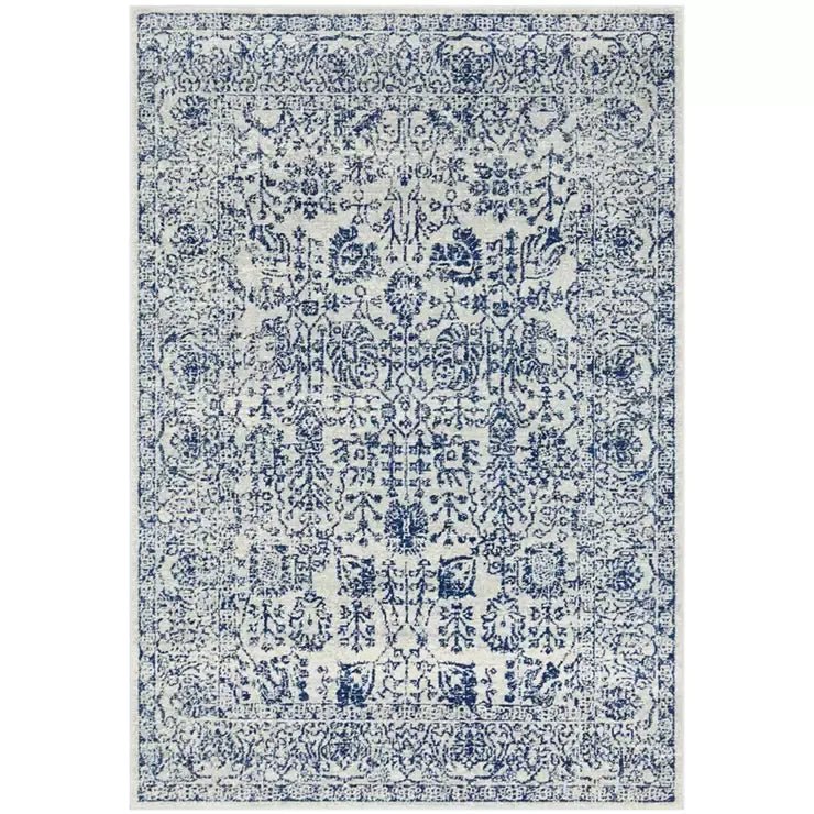 Indoor Rug 400x300cm Soft Heat-Set Polypropylene - Blue - Home & Garden > Rugs > Floor Rugs - Rivercity House & Home Co. (ABN 18 642 972 209) - Affordable Modern Furniture Australia
