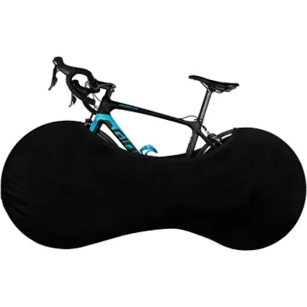 Indoor Stretch Polyester Spandex Bike Cover for Mountain, Road & Folding Bikes - Black - Sports & Fitness > Bikes & Accessories > Bicycle Stands & Storage - Rivercity House & Home Co. (ABN 18 642 972 209) - Affordable Modern Furniture Australia