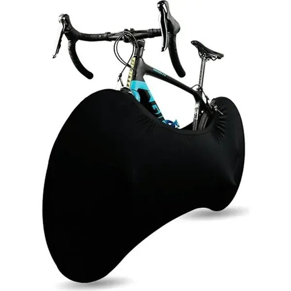 Indoor Stretch Polyester Spandex Bike Cover for Mountain, Road & Folding Bikes - Black - Sports & Fitness > Bikes & Accessories > Bicycle Stands & Storage - Rivercity House & Home Co. (ABN 18 642 972 209) - Affordable Modern Furniture Australia