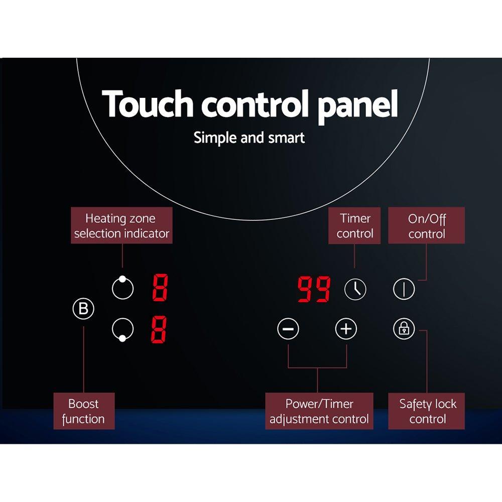 Induction Cooktop 30cm Electric Cooker - Appliances > Kitchen Appliances > Cooktops & Stoves - Rivercity House & Home Co. (ABN 18 642 972 209) - Affordable Modern Furniture Australia