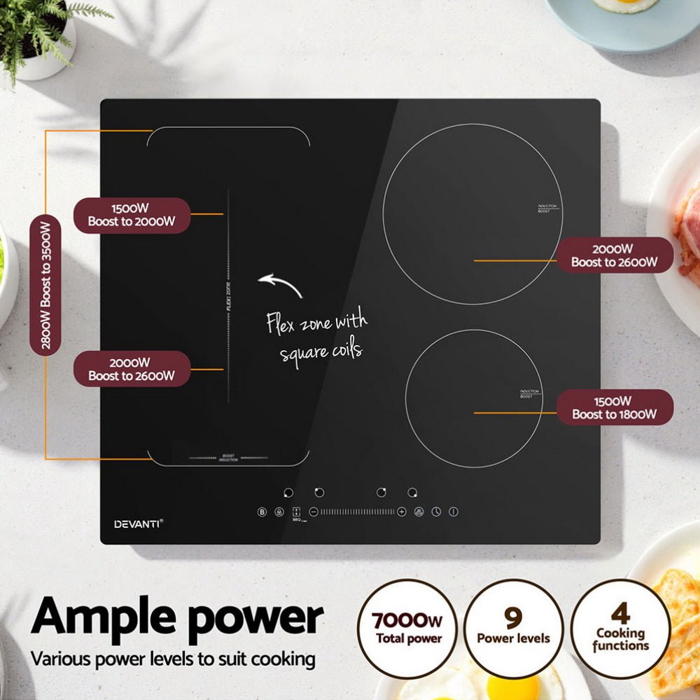 Induction Cooktop 60cm Electric Cooker - Appliances > Kitchen Appliances > Cooktops & Stoves - Rivercity House & Home Co. (ABN 18 642 972 209) - Affordable Modern Furniture Australia