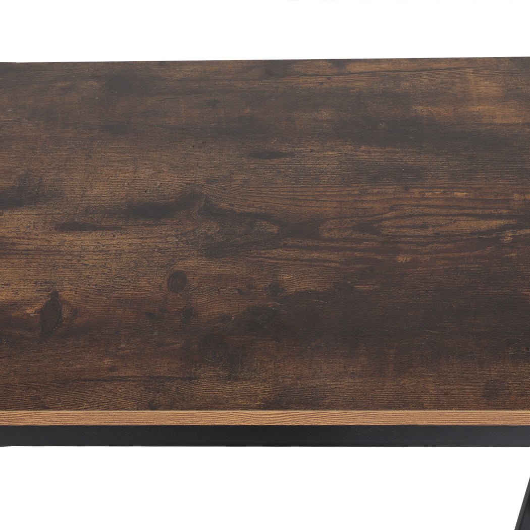 Industrial High Bar Table with Shelves - Brown - Rivercity House & Home Co. (ABN 18 642 972 209) - Affordable Modern Furniture Australia