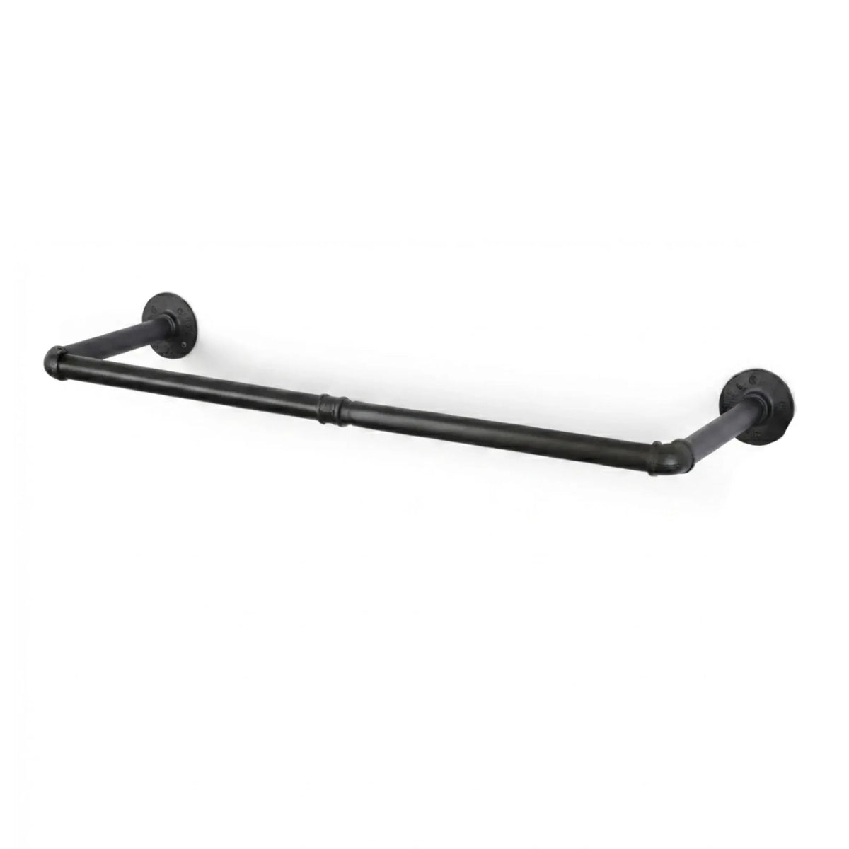 Industrial Pipe Wall Clothes Rack 92cm Bar - Black - Home & Garden > Storage > Storage Boxes - Rivercity House & Home Co. (ABN 18 642 972 209) - Affordable Modern Furniture Australia