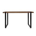 Industrial Solid Pine Wood Dining Table 140x70cm - Brown