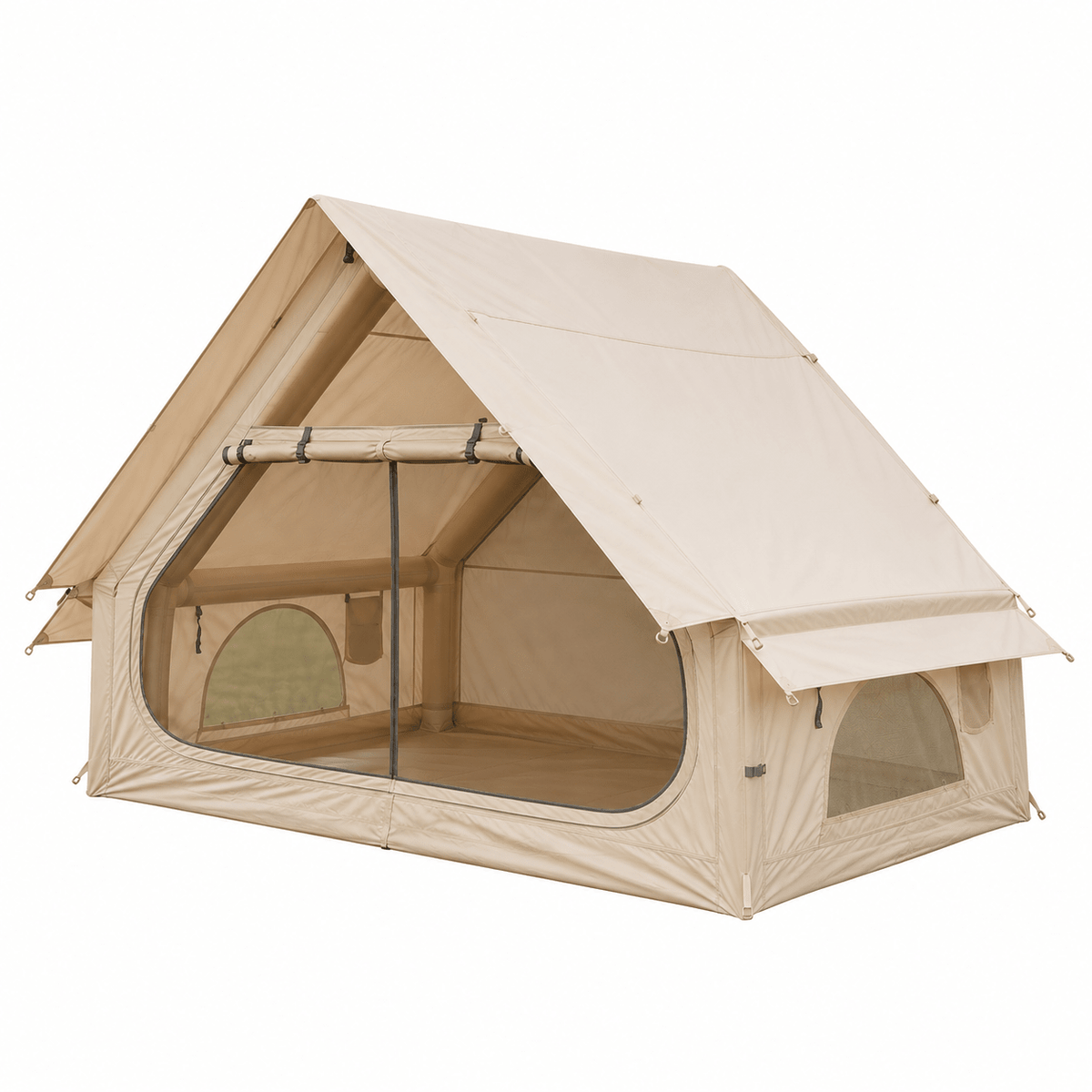 Inflatable A-Frame Basecamp Tent with Extended Side Awning - Outdoor Recreation > Camping > Tents - Rivercity House & Home Co. (ABN 18 642 972 209) - Affordable Modern Furniture Australia