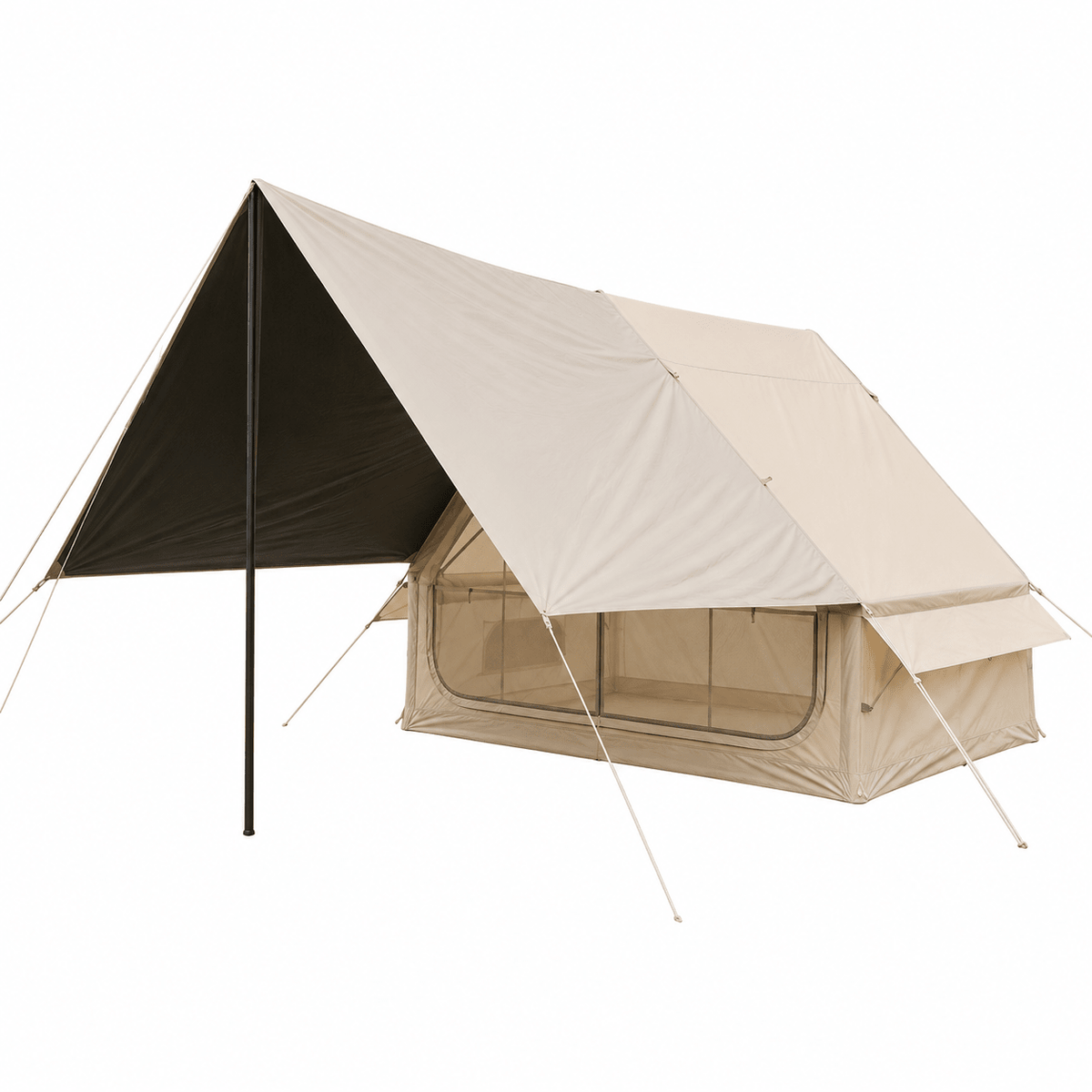 Inflatable A-Frame Basecamp Tent with Extended Side Awning - Outdoor Recreation > Camping > Tents - Rivercity House & Home Co. (ABN 18 642 972 209) - Affordable Modern Furniture Australia