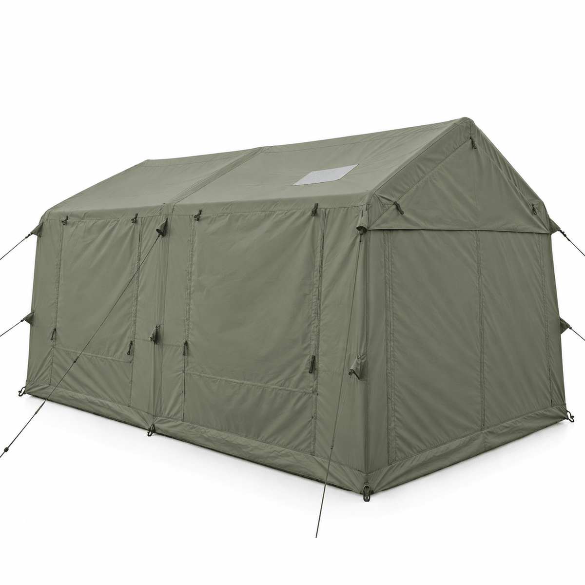 Inflatable Cabin Camping Tent 520x360cm with Mesh Entry - Olive Green - Outdoor Recreation > Camping > Tents - Rivercity House & Home Co. (ABN 18 642 972 209) - Affordable Modern Furniture Australia