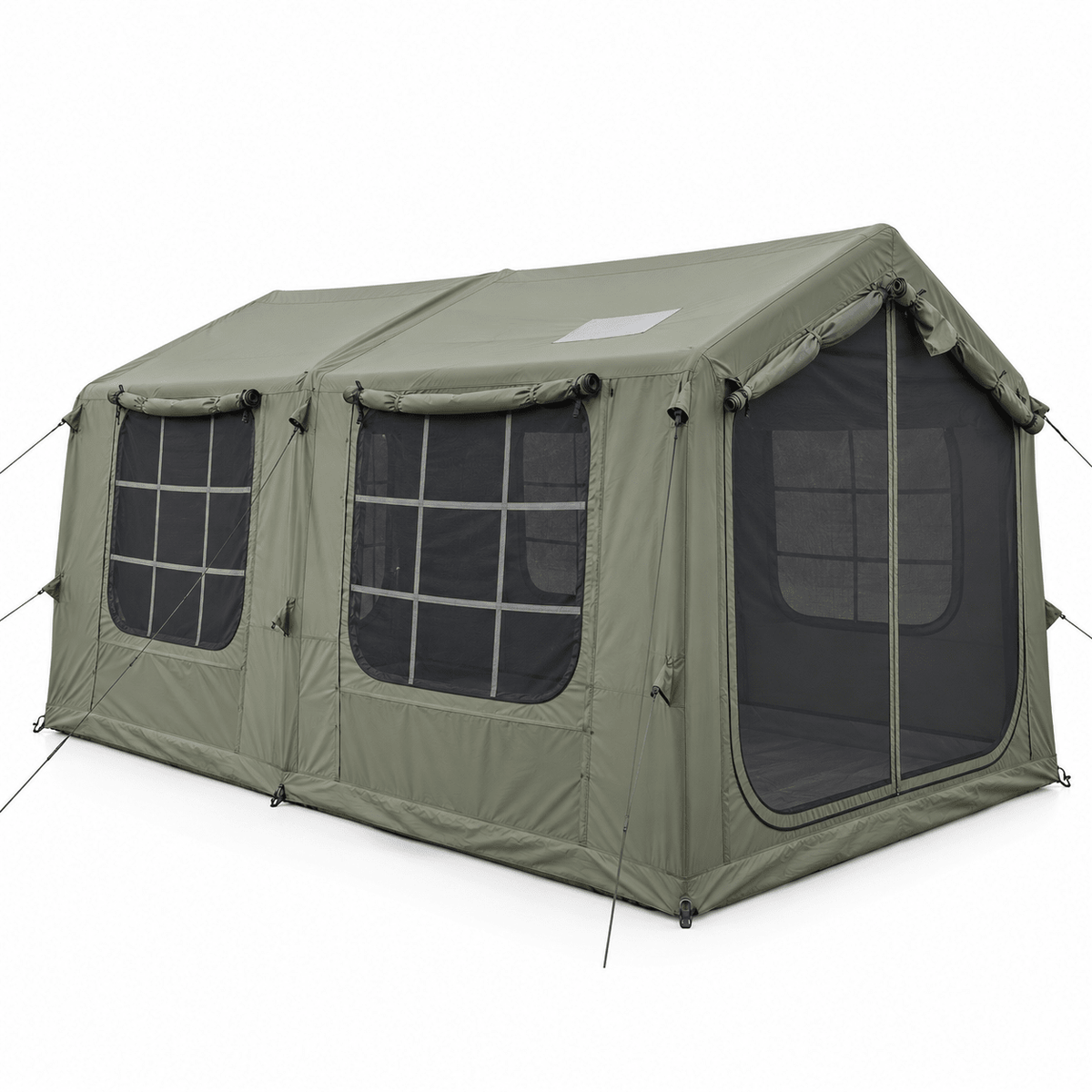 Inflatable Cabin Camping Tent 520x360cm with Mesh Entry - Olive Green - Outdoor Recreation > Camping > Tents - Rivercity House & Home Co. (ABN 18 642 972 209) - Affordable Modern Furniture Australia