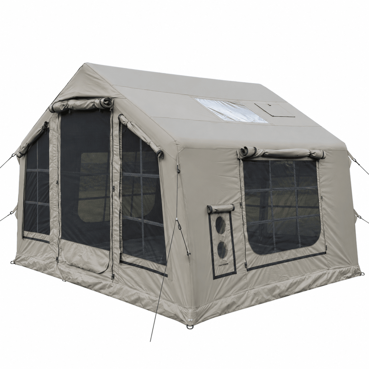 Inflatable Cabin Camping Tent with Skylight Mesh 300x265cm - Grey - Outdoor Recreation > Camping > Tents - Rivercity House & Home Co. (ABN 18 642 972 209) - Affordable Modern Furniture Australia