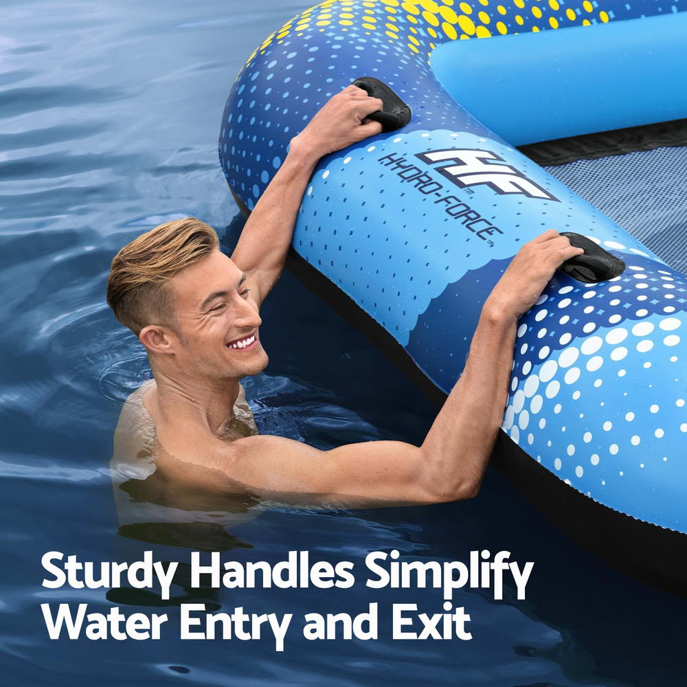 Inflatable Floating Island Float Lounger Sunshade Pool Bed 3.05Mx1.86M - Home & Garden > Pool & Accessories > Pool Toys & Inflatables - Rivercity House & Home Co. (ABN 18 642 972 209) - Affordable Modern Furniture Australia