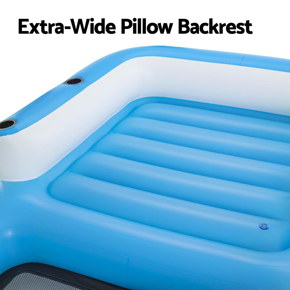 Inflatable Floating Island Float Lounger Sunshade Pool Bed 3.05Mx1.86M - Home & Garden > Pool & Accessories > Pool Toys & Inflatables - Rivercity House & Home Co. (ABN 18 642 972 209) - Affordable Modern Furniture Australia