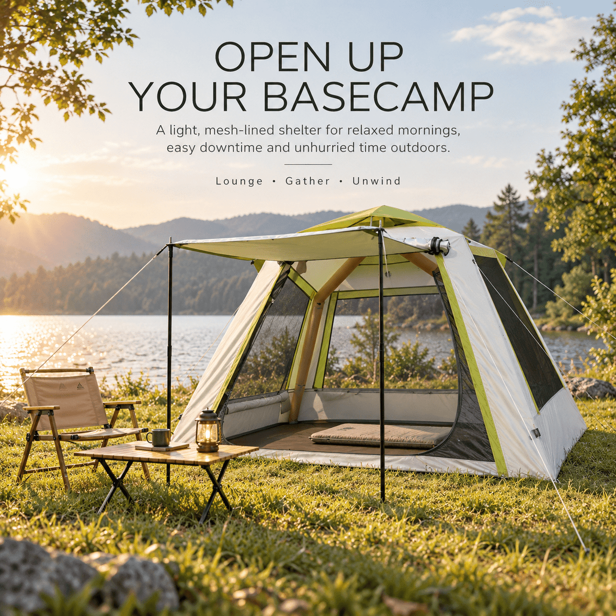 Inflatable Mesh Gazebo Tent with Extendable Canopy and Air-Frame Structure - Outdoor Recreation > Camping > Tents - Rivercity House & Home Co. (ABN 18 642 972 209) - Affordable Modern Furniture Australia