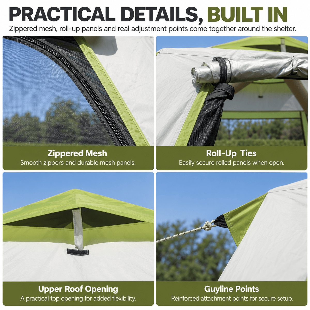 Inflatable Mesh Gazebo Tent with Extendable Canopy and Air-Frame Structure - Outdoor Recreation > Camping > Tents - Rivercity House & Home Co. (ABN 18 642 972 209) - Affordable Modern Furniture Australia