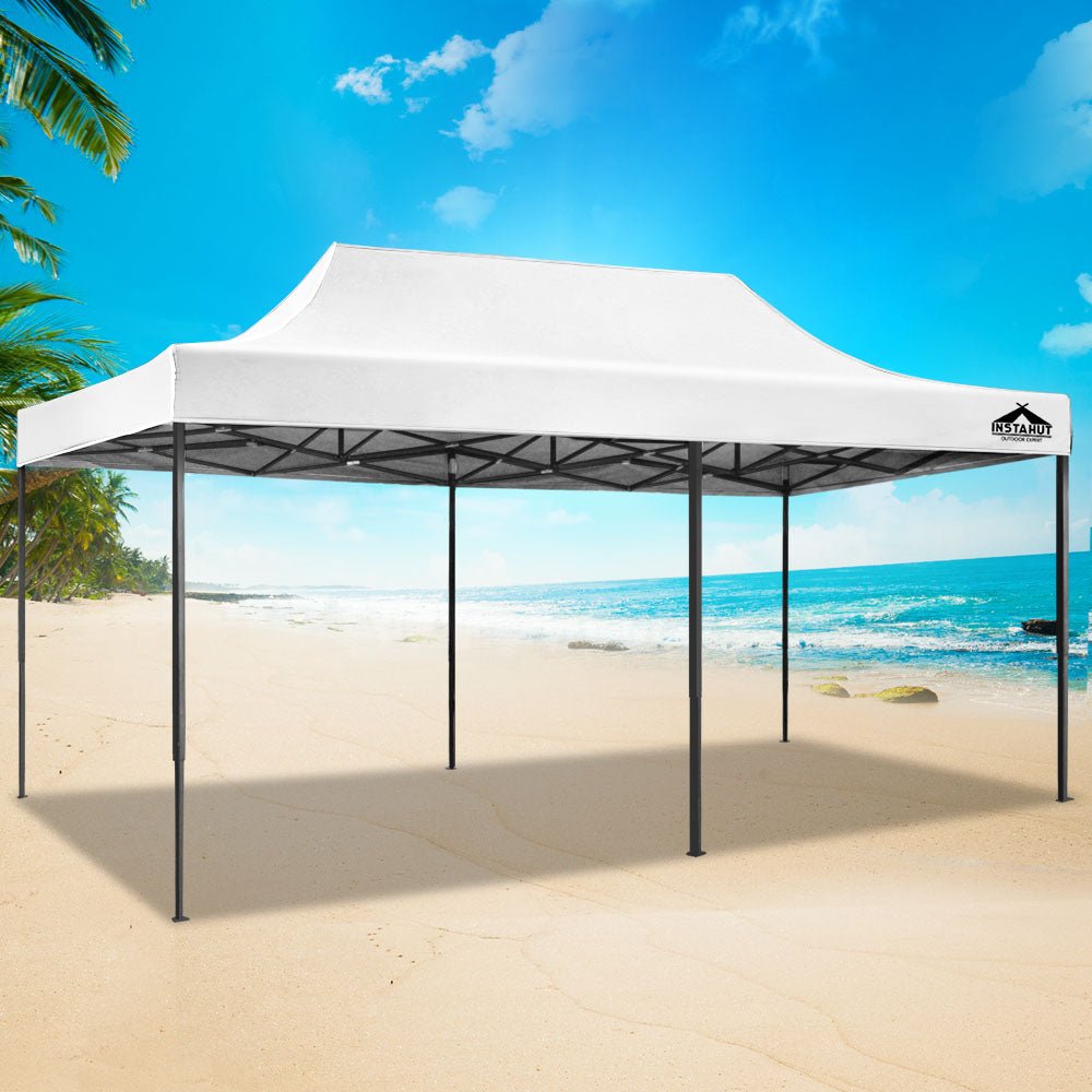 Instahut Gazebo Pop Up Marquee 3x6m Folding Tent Wedding Outdoor Camping Canopy Gazebos Shade White - Occasions > Wedding Accessories - Rivercity House & Home Co. (ABN 18 642 972 209) - Affordable Modern Furniture Australia