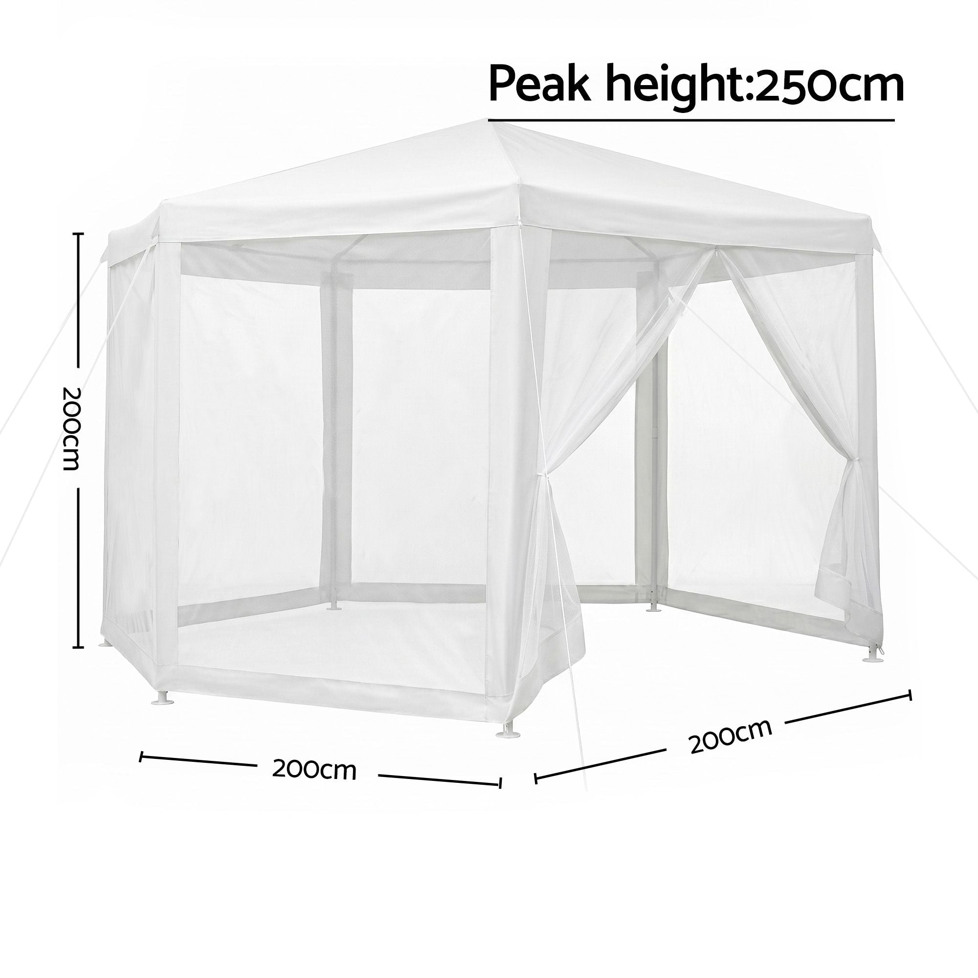 Instahut Gazebo?2x2m Marquee Wedding Party Tent Outdoor Camping Mesh Wall Canopy Shade Gazebos Navy - Home & Garden > Shading > Canopies & Gazebos - Rivercity House & Home Co. (ABN 18 642 972 209) - Affordable Modern Furniture Australia