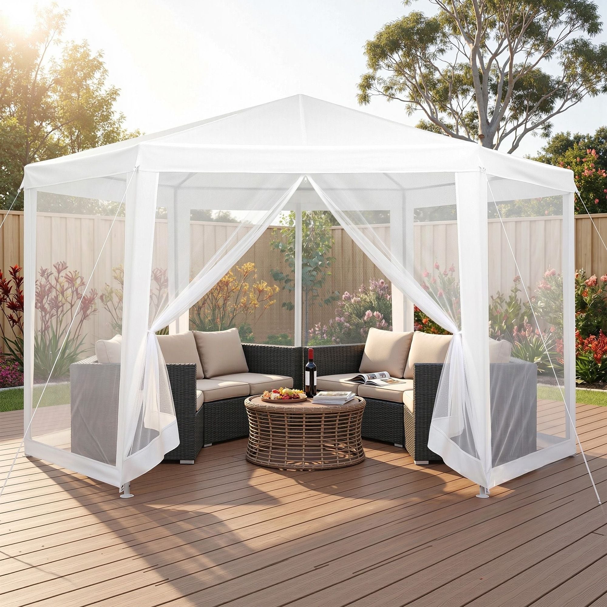Instahut Gazebo?2x2m Marquee Wedding Party Tent Outdoor Camping Mesh Wall Canopy Shade Gazebos Navy - Home & Garden > Shading > Canopies & Gazebos - Rivercity House & Home Co. (ABN 18 642 972 209) - Affordable Modern Furniture Australia