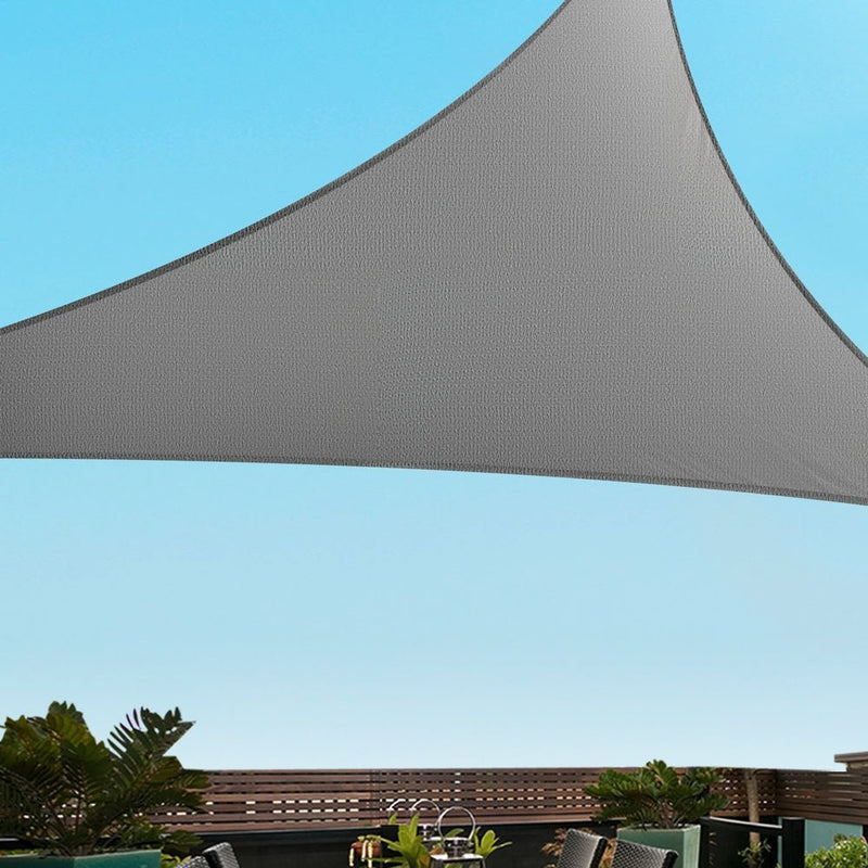 Instahut Shade Sail Cloth Shadecloth Canopy Triangle 280gsm 5x5x7.1m - Home & Garden > Shading - Rivercity House & Home Co. (ABN 18 642 972 209) - Affordable Modern Furniture Australia