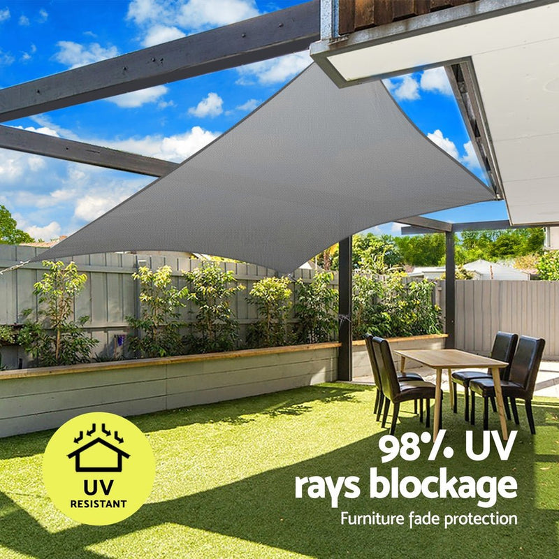 Instahut Shade Sail Cloth Shadecloth Rectangle Canopy 280gsm 3x4m - Home & Garden > Shading - Rivercity House & Home Co. (ABN 18 642 972 209) - Affordable Modern Furniture Australia