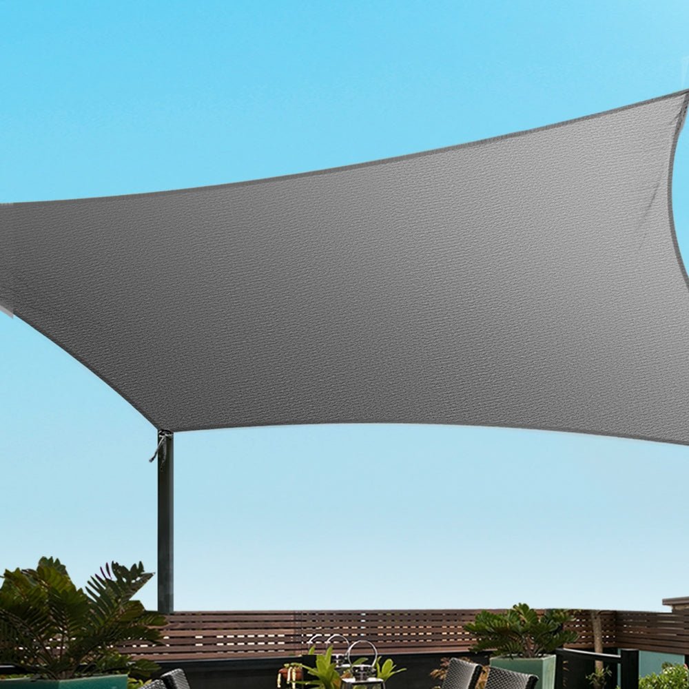 Instahut Shade Sail Cloth Shadecloth Square Sun Canopy 5x6m - Home & Garden > Shading - Rivercity House & Home Co. (ABN 18 642 972 209) - Affordable Modern Furniture Australia