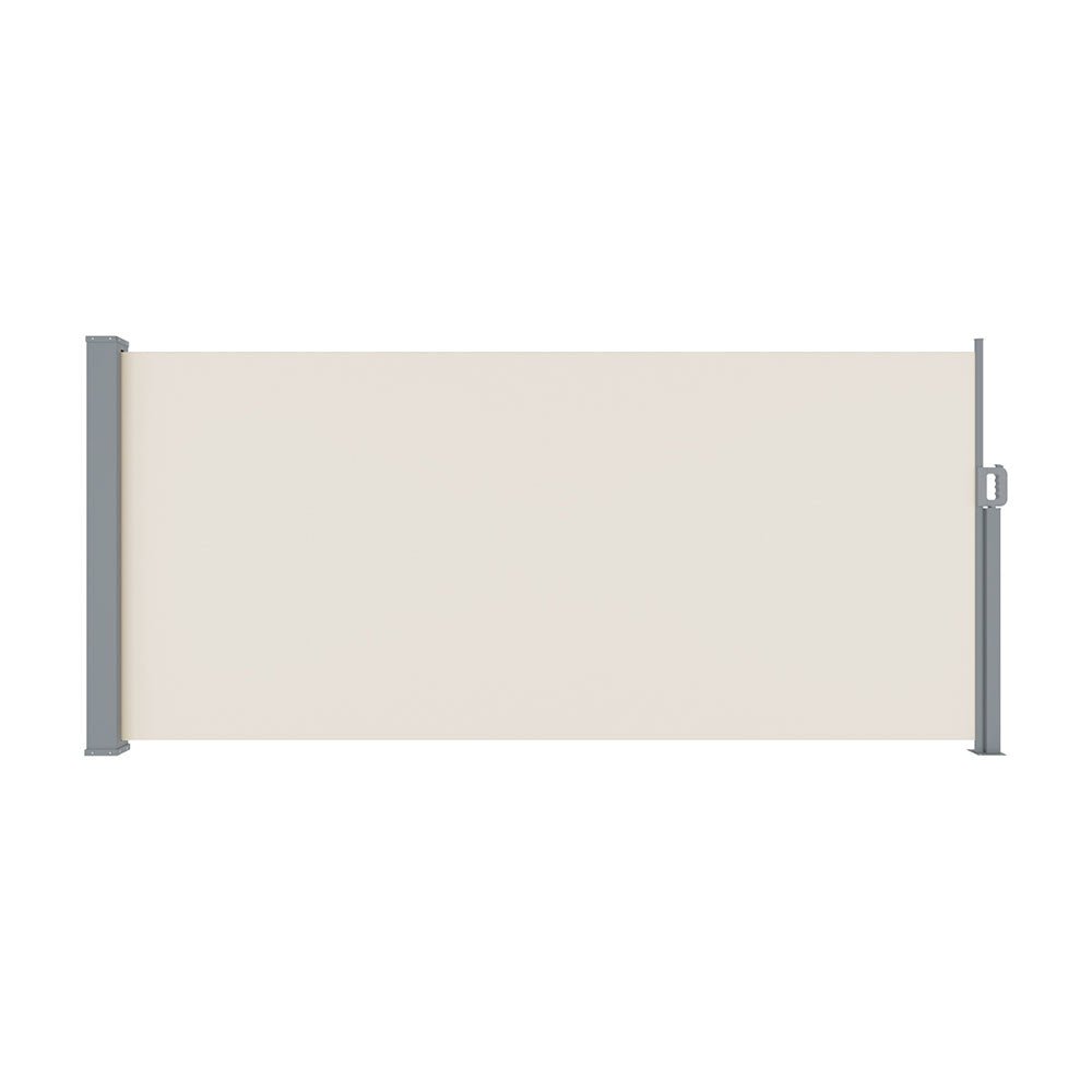 Instahut Side Awning Sun Shade Outdoor Blinds Retractable Screen 1.4X3M Cream - Home & Garden > Shading > Awnings - Rivercity House & Home Co. (ABN 18 642 972 209) - Affordable Modern Furniture Australia