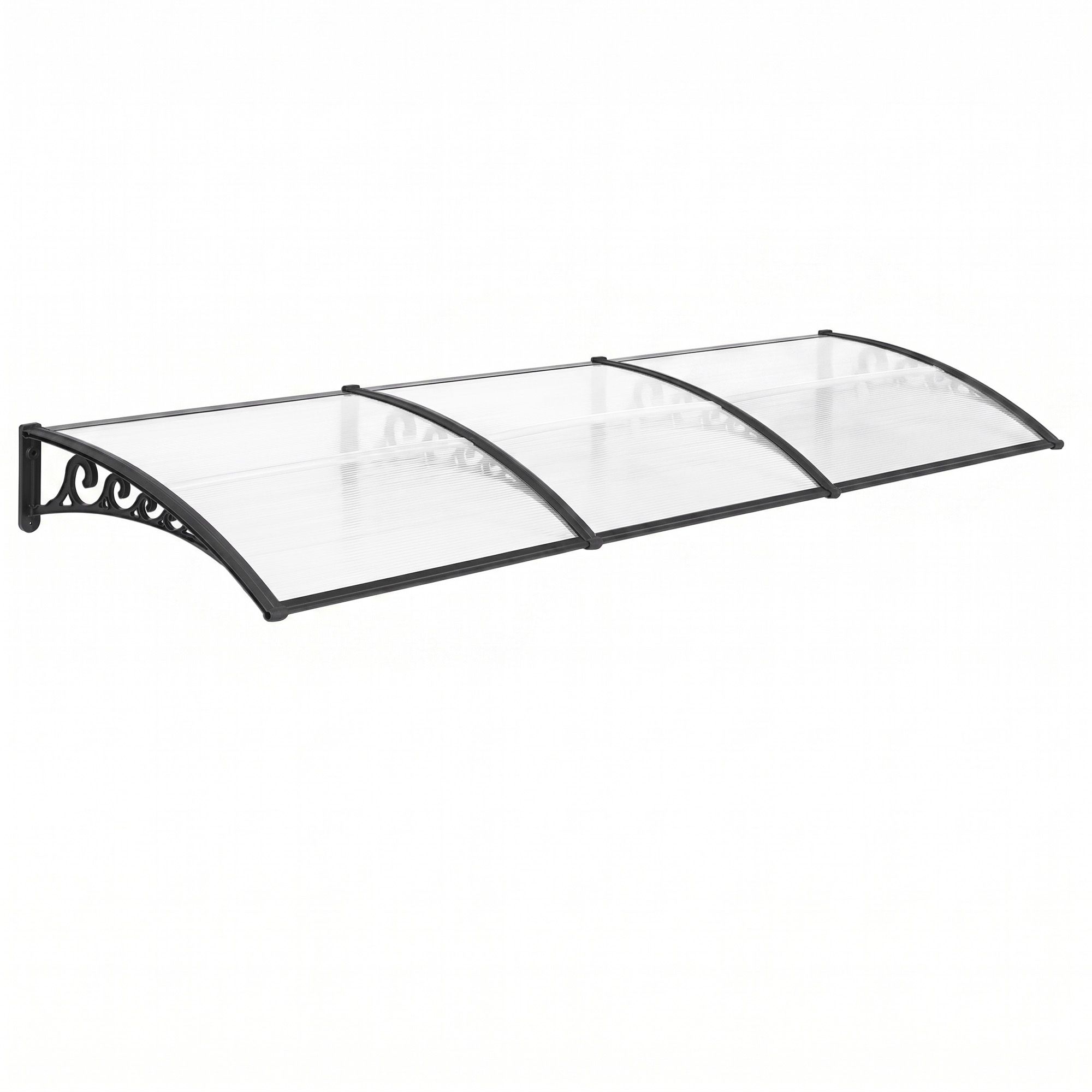 Instahut Window Door Awning 0.8mx3m Transparent - Home & Garden > Shading > Awnings - Rivercity House & Home Co. (ABN 18 642 972 209) - Affordable Modern Furniture Australia