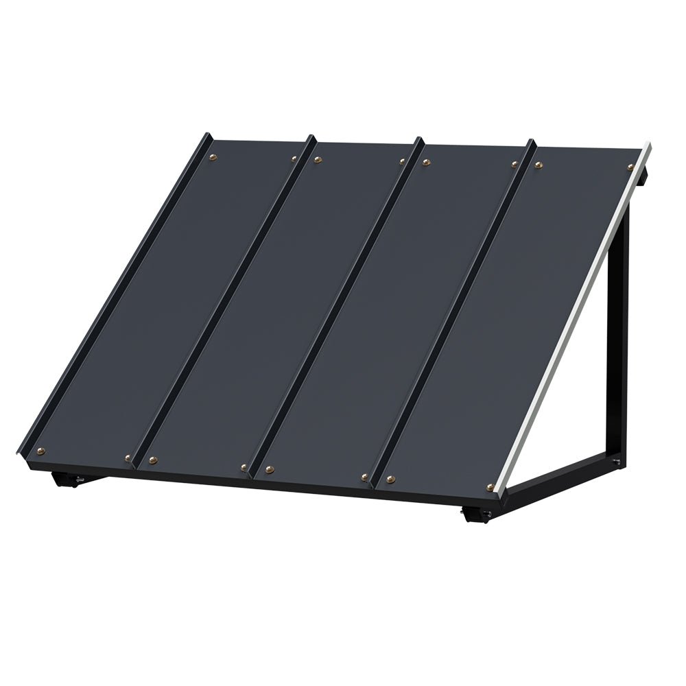 Instahut Window Door Awning Canopy 1mx1.2m Black Metal Frame - Home & Garden > Shading - Rivercity House & Home Co. (ABN 18 642 972 209) - Affordable Modern Furniture Australia