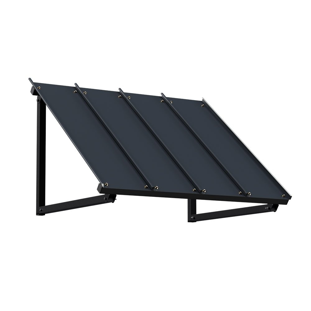 Instahut Window Door Awning Canopy 1mx1.2m Black Metal Frame - Home & Garden > Shading - Rivercity House & Home Co. (ABN 18 642 972 209) - Affordable Modern Furniture Australia