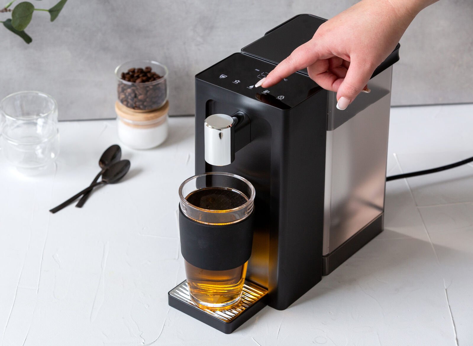 Instant Hot Water Dispenser 3L - One - Touch Operation with Adjustable Temperature & Cup Sizes - Appliances > Kitchen Appliances > Kettles - Rivercity House & Home Co. (ABN 18 642 972 209) - Affordable Modern Furniture Australia