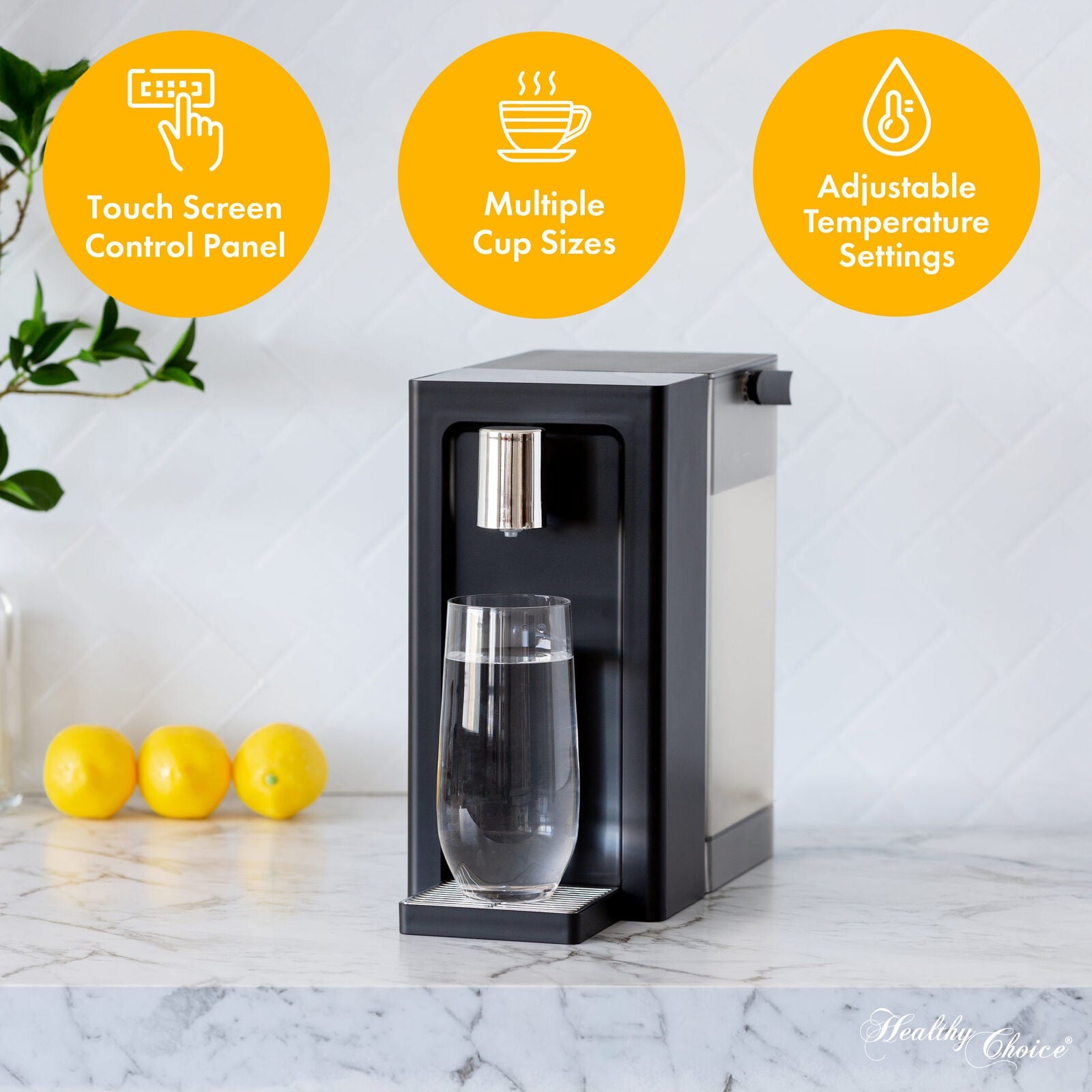 Instant Hot Water Dispenser 3L - One - Touch Operation with Adjustable Temperature & Cup Sizes - Appliances > Kitchen Appliances > Kettles - Rivercity House & Home Co. (ABN 18 642 972 209) - Affordable Modern Furniture Australia