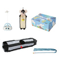 Interactive Cat Toy Set with Tunnel and Scratch Pad - Multi-Color