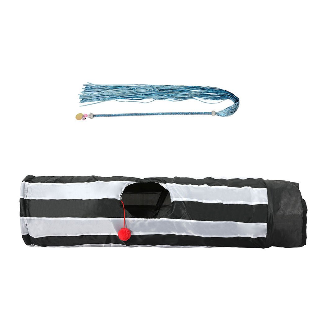 Interactive Cat Toy Set with Tunnel and Scratch Pad - Multi - Color - Rivercity House & Home Co. (ABN 18 642 972 209) - Affordable Modern Furniture Australia