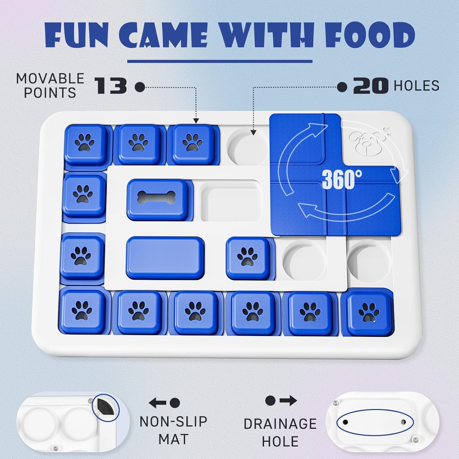 Interactive Dog Puzzle Toy & Slow Feeder Treat Dispenser for Dogs and Cats - Multi - Color - Pet Care > Dog Supplies > Dog Bowls, Feeders & Waterers - Rivercity House & Home Co. (ABN 18 642 972 209) - Affordable Modern Furniture Australia