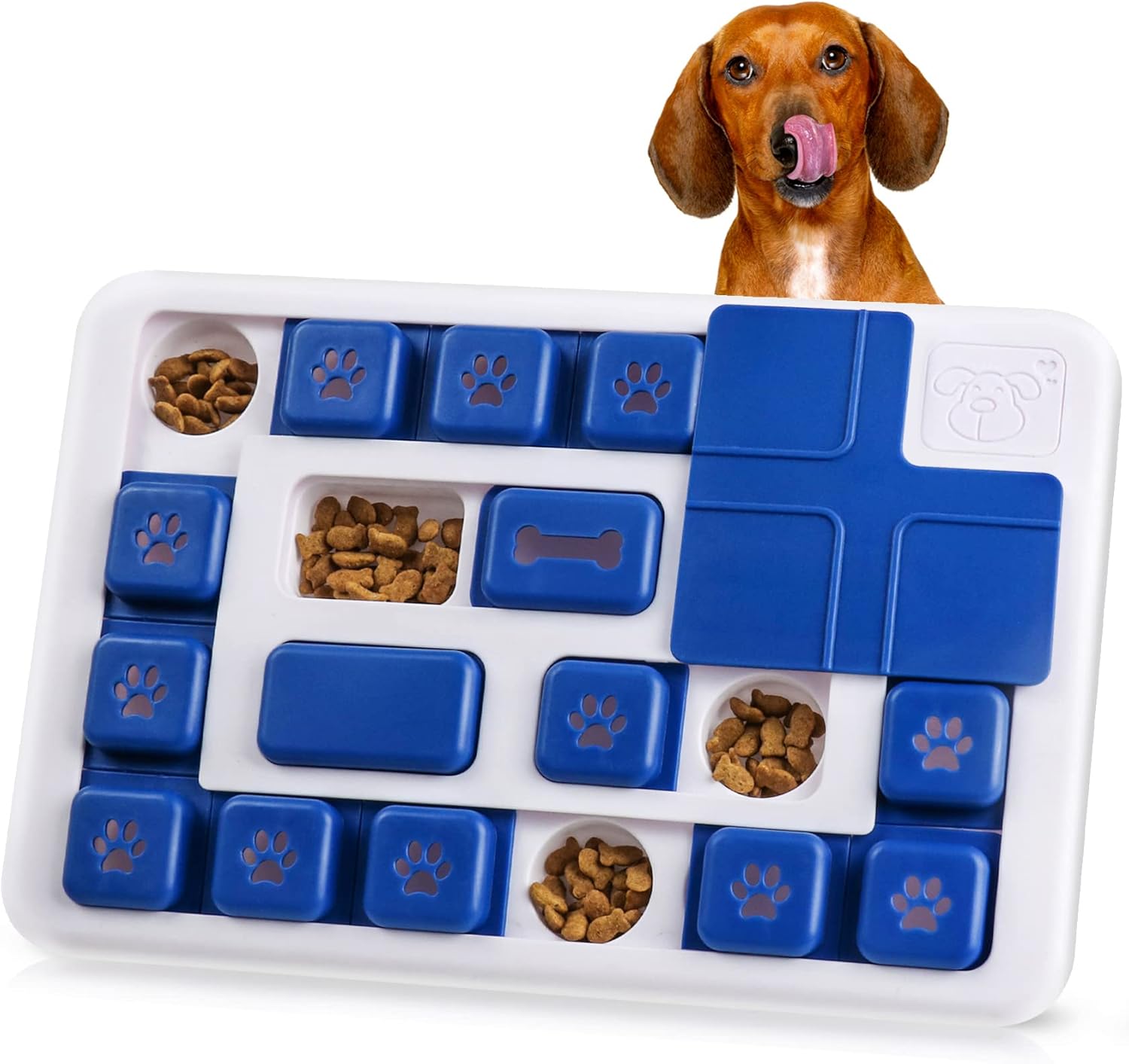 Interactive Dog Puzzle Toy & Slow Feeder Treat Dispenser for Dogs and Cats - Multi - Color - Pet Care > Dog Supplies > Dog Bowls, Feeders & Waterers - Rivercity House & Home Co. (ABN 18 642 972 209) - Affordable Modern Furniture Australia