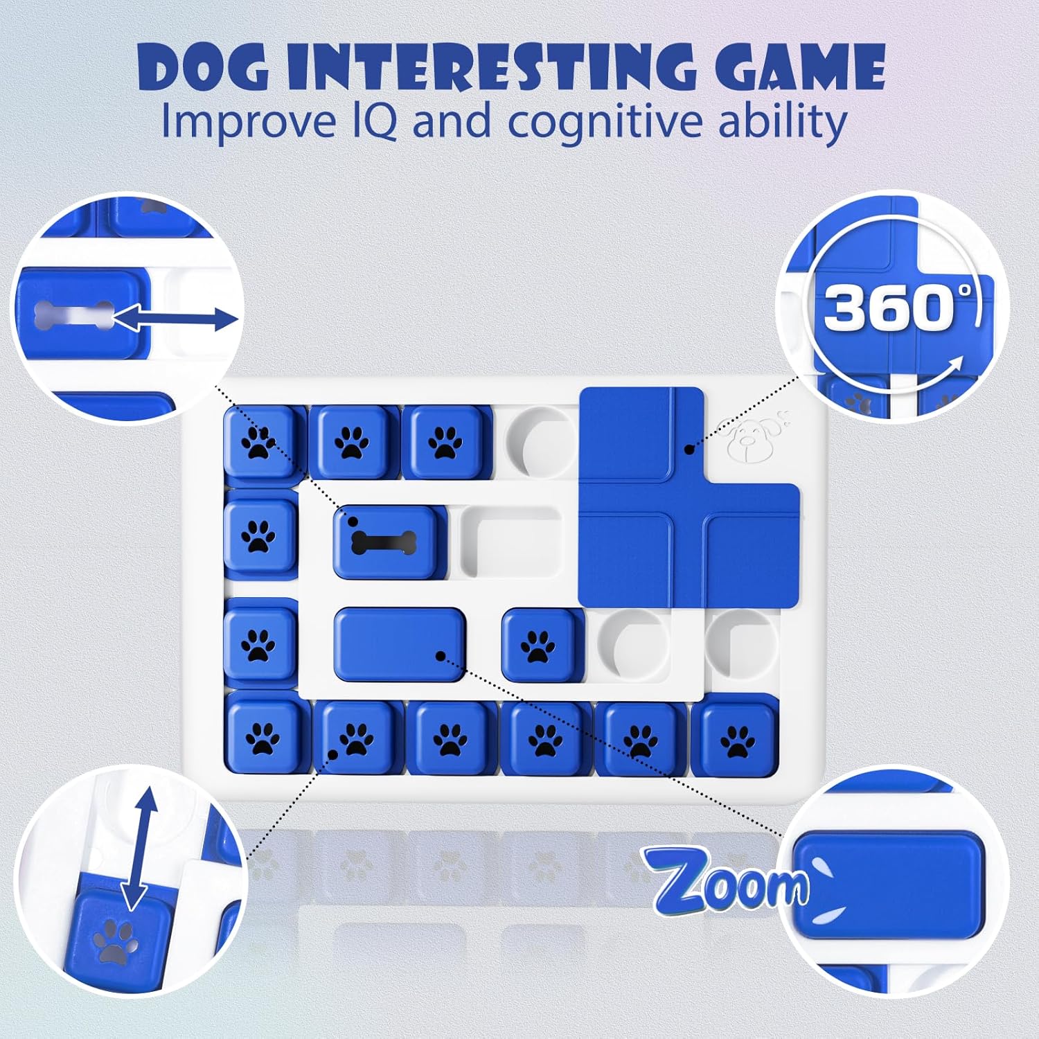 Interactive Dog Puzzle Toy & Slow Feeder Treat Dispenser for Dogs and Cats - Multi - Color - Pet Care > Dog Supplies > Dog Bowls, Feeders & Waterers - Rivercity House & Home Co. (ABN 18 642 972 209) - Affordable Modern Furniture Australia