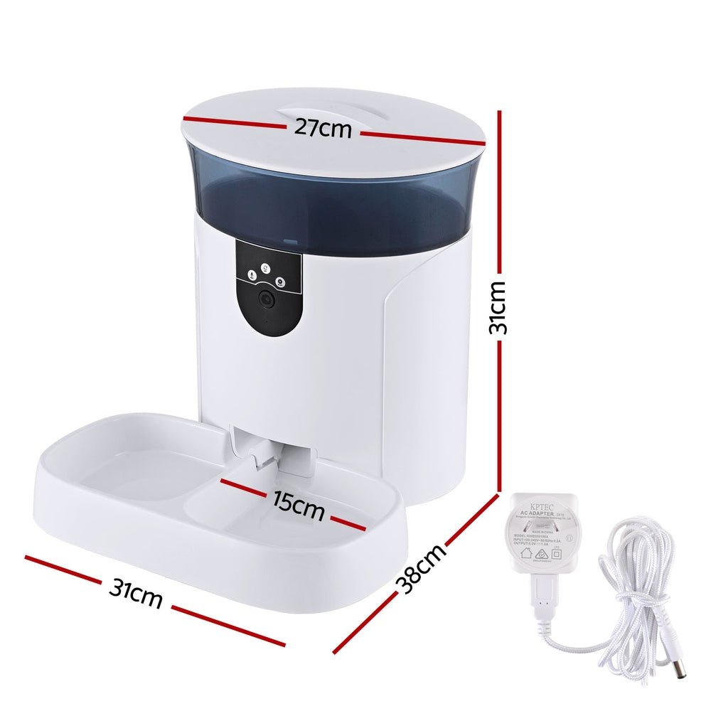 i.Pet Automatic Pet Feeder Dog Cat Camera Wifi Smart Food Dispenser Timer 7L APP - Pet Care > Pet Food - Rivercity House & Home Co. (ABN 18 642 972 209) - Affordable Modern Furniture Australia