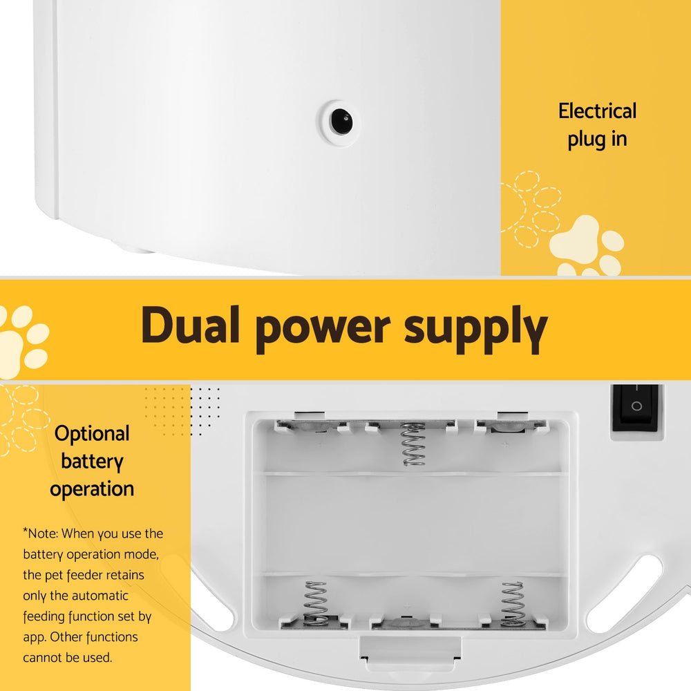i.Pet Automatic Pet Feeder Dog Cat Wifi 7L Auto Smart Food Dispenser Timer Feed - Pet Care > Pet Food - Rivercity House & Home Co. (ABN 18 642 972 209) - Affordable Modern Furniture Australia