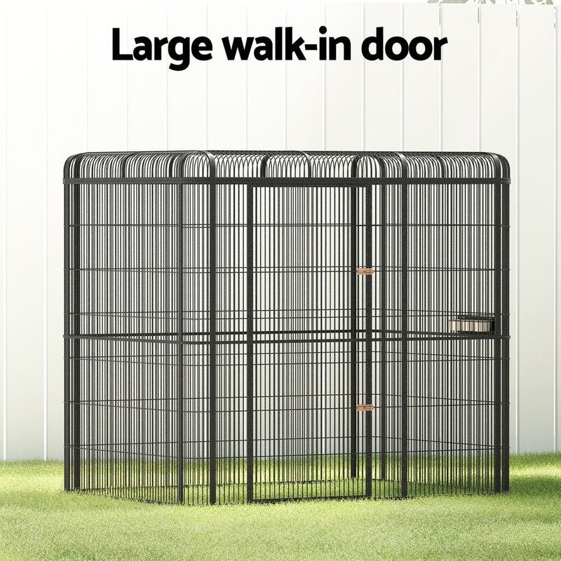 i.Pet Bird Cage Large Walk-in Aviary Budgie Perch Cage Parrot Pet Huge 203cm - Pet Care > Bird - Rivercity House & Home Co. (ABN 18 642 972 209) - Affordable Modern Furniture Australia